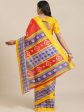 Saree Mall Red & Off-White Dyed Effect Saree Sale