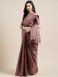 Saree Mall Mauve & White Floral Art Silk Sarees Online Sale