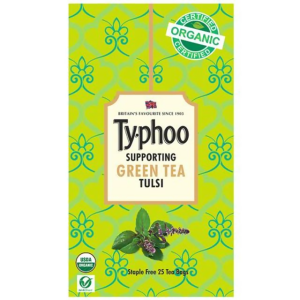 Typhoo Supporting Tulsi Green Tea Bags Supply