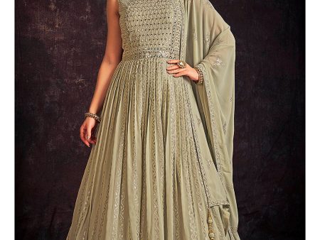 Myra Pista Real Georgette Designer Gown Style Suit Fashion