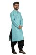 DEIANA S Fancy Black Dhoti Embroidery kurta Set For Men s (Sky Blue) Sale