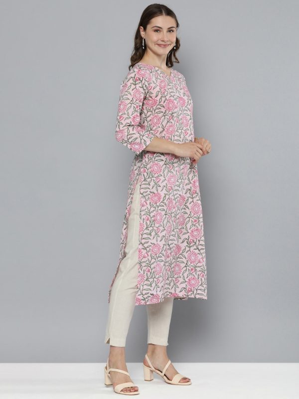 HERE&NOW Floral Printed Floral Kurta on Sale