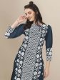 HERE&NOW Floral Embroidered Chikankari Kurta with Trousers & Dupatta Hot on Sale