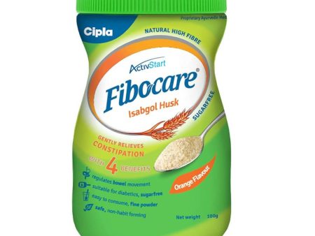 Cipla Fibocare Isabgol Husk Powder | Sugar Free - Orange Flavor Online Hot Sale