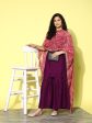 HERE&NOW Gotta Patti Detail Kurta with Sharara & Dupatta Fashion