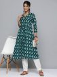 HERE&NOW Floral Printed Pure Cotton Kurta Online Sale