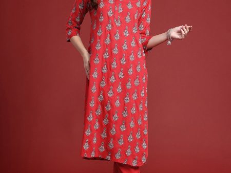 Anouk Ethnic Motifs Printed Kurta with Trousers Online Sale