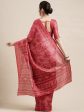 Saree Mall Red & White Ethnic Motifs Art Silk Saree Discount