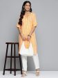 HERE&NOW Ethnic Motifs Printed Straight Angrakha Kurta For Cheap