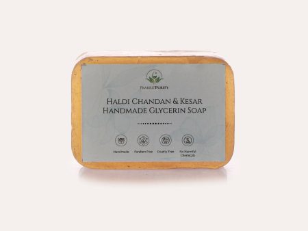 PrakritPurity Haldi Chandan & Kesar Handmade Glycerin Soap Hot on Sale