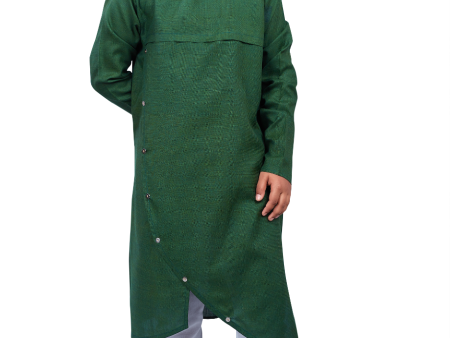 DEIANA S Casual Designer Kurta Pyjama Set For Boys And kids (Green) Supply