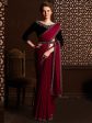 Saree Mall Embellished Border Pure Chiffon Sarees Online Sale