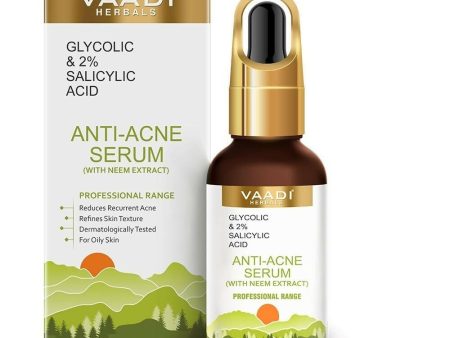 Vaadi Herbals Anti-Acne Serum With Glycolic & 2% Salicylic Acid Hot on Sale