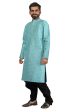 DEIANA S Fancy Black Dhoti Embroidery kurta Set For Men s (Sky Blue) Sale