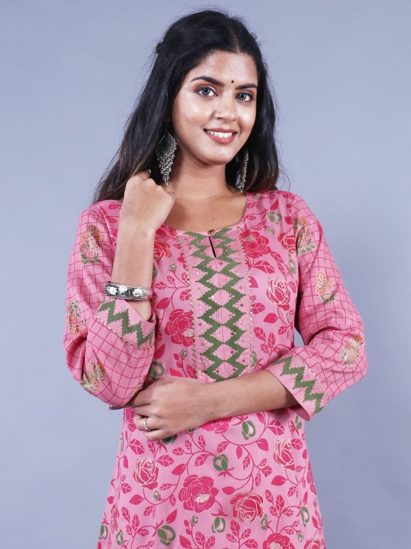 HERE&NOW Printed Straight Regular Fit Kurta Online Hot Sale