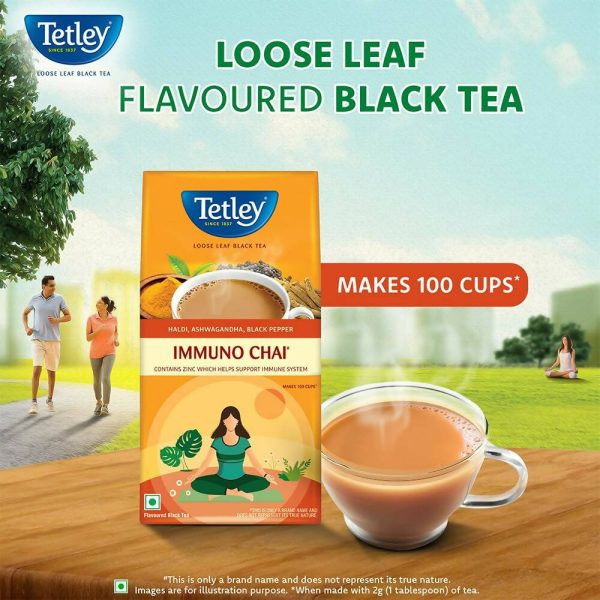 Tetley Immuno Chai Loose Leaf Flavoured Black Tea For Cheap