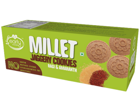 Early Foods Ragi Amaranth Jaggery Millet Cookies For Sale