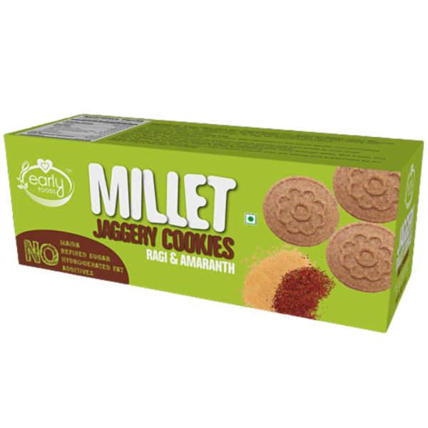 Early Foods Ragi Amaranth Jaggery Millet Cookies For Sale