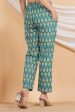 House of RP Women Green Cotton casual Trouser For Sale