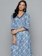 HERE&NOW Paisley Printed Empire A-Line Kurta Sale