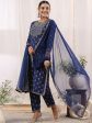 Anubhutee Ethnic Motifs Embroidered Regular Gotta Patti Kurta With Trousers & Dupatta Online Hot Sale