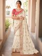 Saree Mall Floral Embroidered Sequin Embellished Zari Saree Online