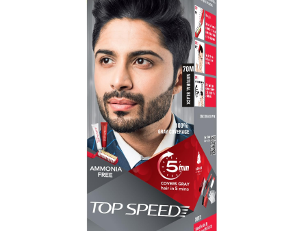 Revlon Top Speed Hair Color Small Pack Man - Natural Black 70m Supply