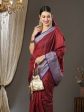 Saree Mall Checked Zari Festive Sarees Fashion