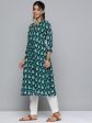 HERE&NOW Floral Printed Pure Cotton Kurta Online Sale