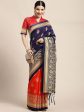 Saree Mall Ethnic Motifs Printed Half & Half Art Silk Sarees Cheap