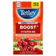 Tetley Super Fruits Boost With Vitamin B6 Cranberry & Elderflower Tea Bags For Sale