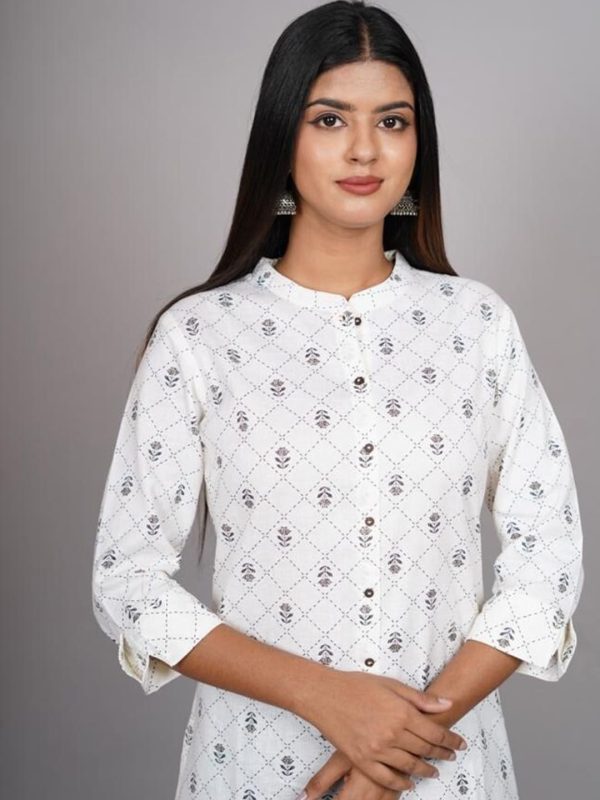 HERE&NOW Geometric Printed Kurta For Cheap