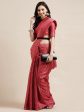 Saree Mall Red & Off White Floral Art Silk Sarees on Sale