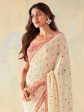 Saree Mall Geometric Printed Gotta Patti Pure Georgette Sarees on Sale