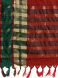 Saree Mall Red & Green Solid Saree Cheap