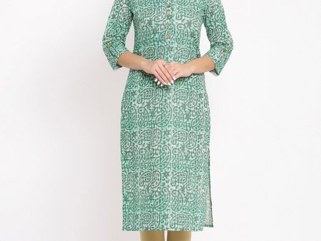 HERE&NOW Paisley Printed Straight Kurta Supply