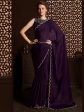 Saree Mall Embellished Border Pure Chiffon Sarees Online