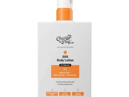 Chemist At Play AHA Body Lotion with 5% Natural AHA, Niacinamide, Shea Butter For Exfoliating Dry & Dead Skin Cells Sale