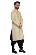 DEIANA S Fancy Black Dhoti Embroidery kurta Set For Men s (Cream) For Discount