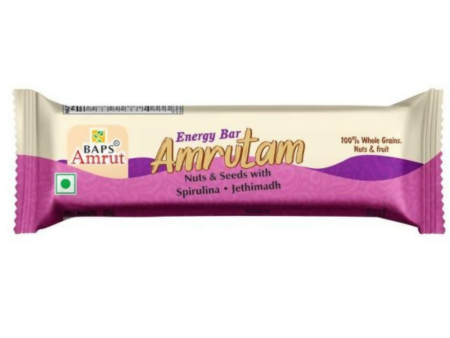 Baps Amrut Energy Bar Amrutam (Nuts & Seeds With Spirulina , Jethimadh) For Discount