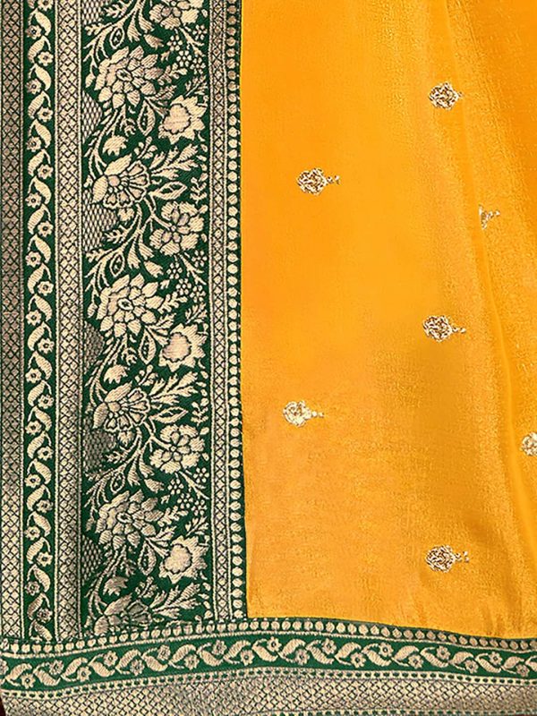 Saree Mall Woven Design Zari Silk Blend Sarees For Cheap