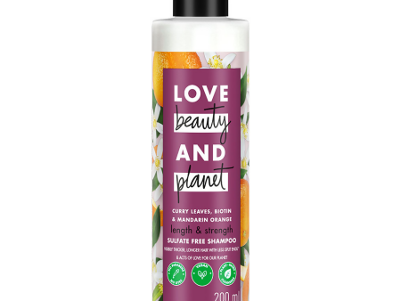 Love Beauty And Planet Curry Leaves Biotin & Mandarin Sulfate Free Shampoo Online now