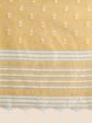 Vishnu Weaves Women s Mustard Lucknowi Cotton Chikankari Woven Saree with Blouse Supply