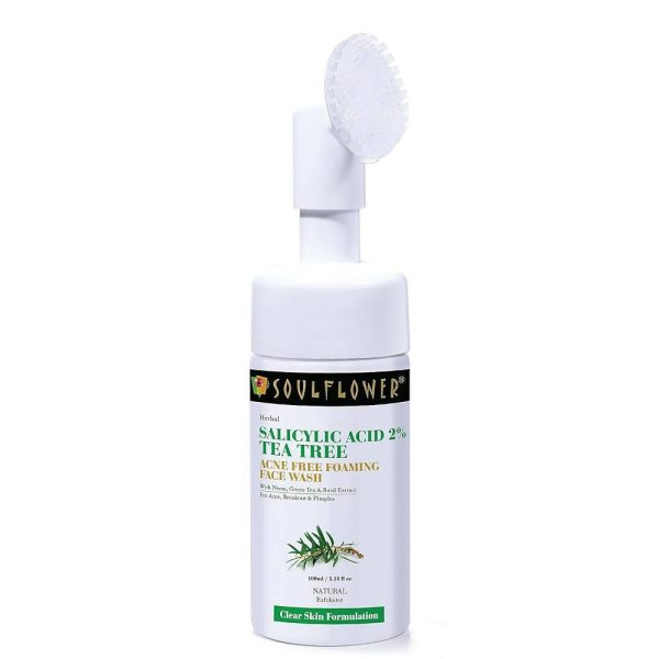 Soulflower 2% Salicylic Acid Acne Free Foaming Face Wash For Discount