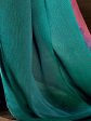 Saree Mall Mauve & Turquoise Blue Ombre Embellished Sarees Online Hot Sale