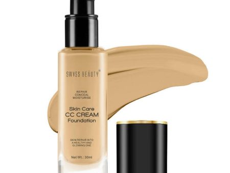 Swiss Beauty Skin Care CC Cream Liquid Foundation - 6 Beige Sand For Discount