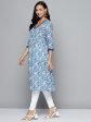 HERE&NOW Paisley Printed Empire A-Line Kurta Sale