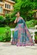 Vishnu Weaves Women s Rama Banarasi Silk Kashmiri Woven Saree with Blouse on Sale