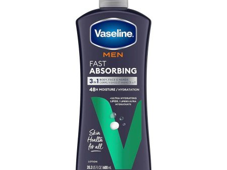 Vaseline Men Fast Absorbing Body and Face Lotion on Sale