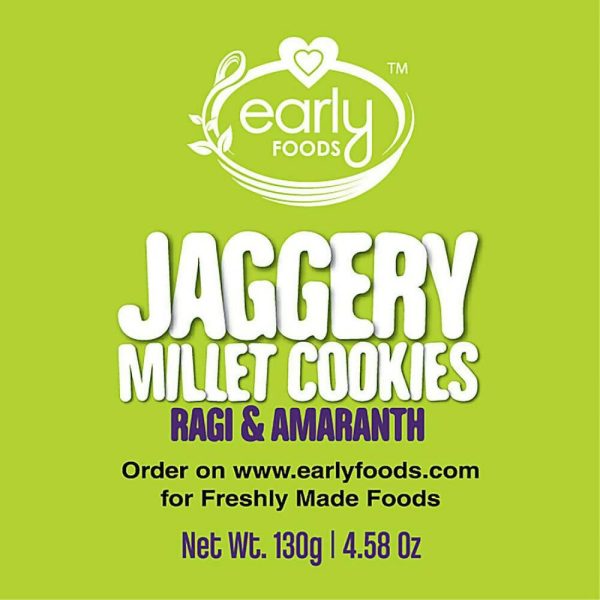 Early Foods Ragi Amaranth Jaggery Millet Cookies For Sale